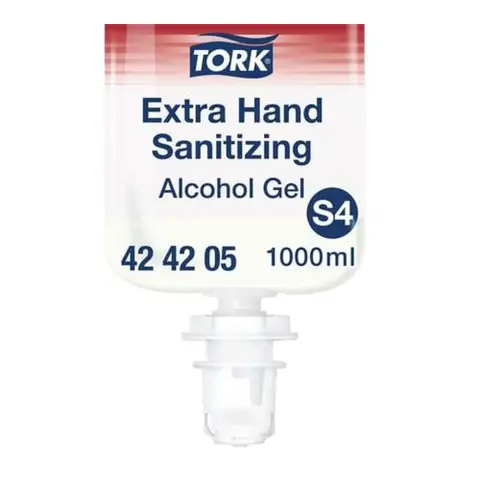 TORK Hand Sanitizer gel alcoholic 1 l S4 system transparent