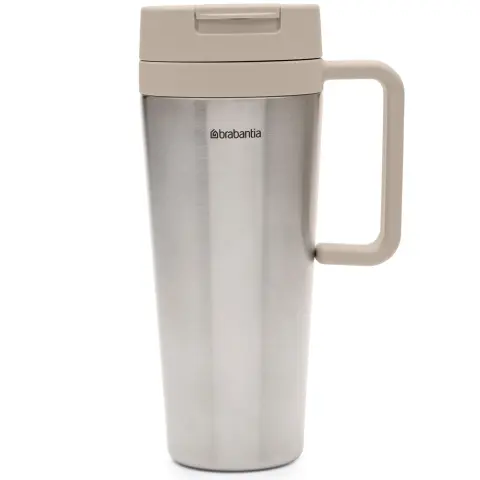 BRABANTIA Make&Take szívószálas ivópohár 1L világos bézs 240348