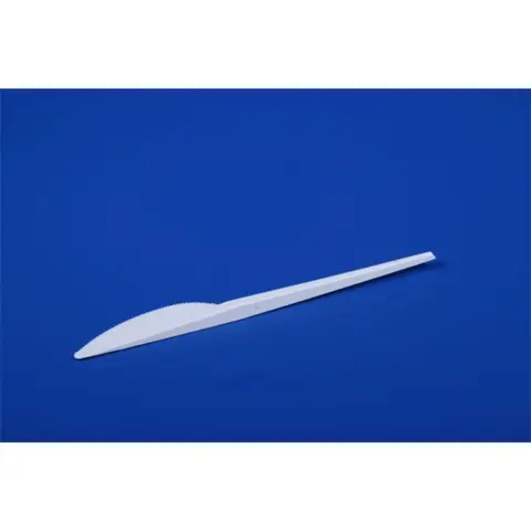 DOPLA GREEN PLA knife white biodegradable pack of 15 12306