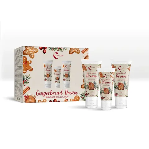 CHARLOTTE Ápoló ajándék szett Mézeskalács álom 2x200ml 1x100ml